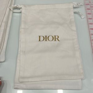 COPY - white Dior Dustbag for purse